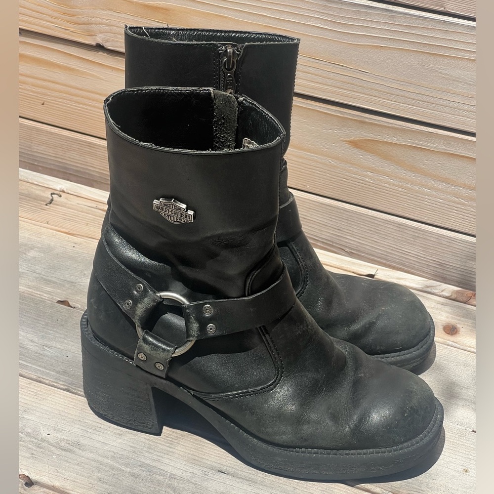 Harley Davidson Chunky Biker Boots
